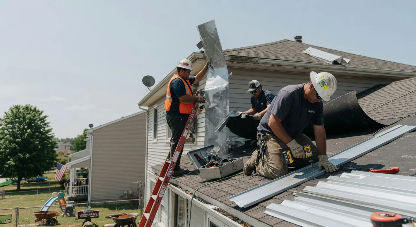 Storm Damage Metal Roof Repair in Hillsboro, KY